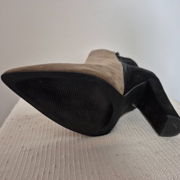 Tri-colour Faux Suede Booties - Picture 8 of 14